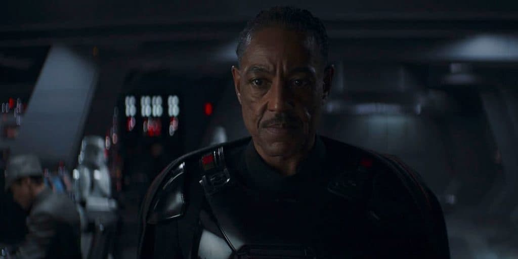 Giancarlo Esposito as Moff Gideon, who'll return in The Mandalorian Season 3