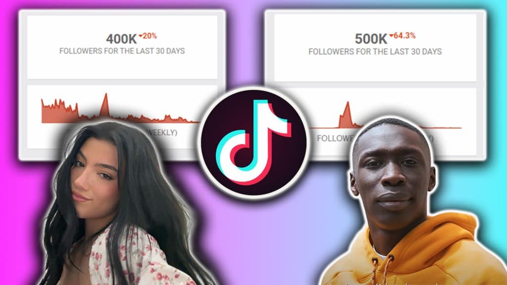 Charli vs Khaby lame follower count weekly social blade tiktok