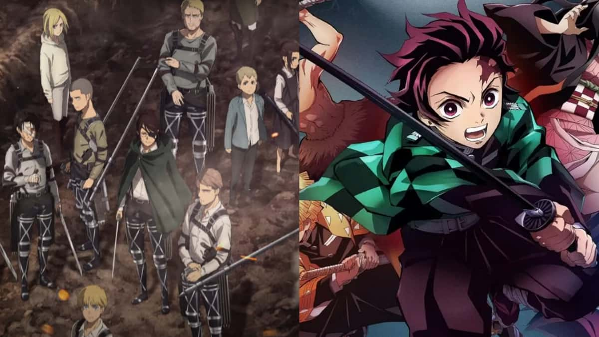 attack on titan and demon slayer