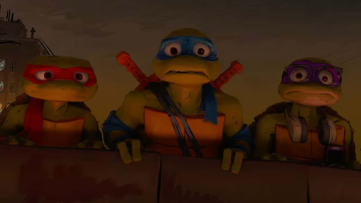 A still from the new Teenage Mutant Ninja Turtles movie.