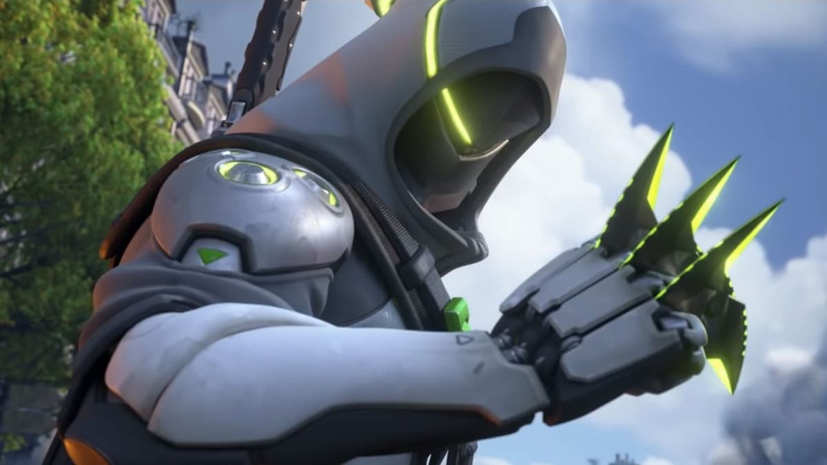 genji holding weapons in overwatch 2