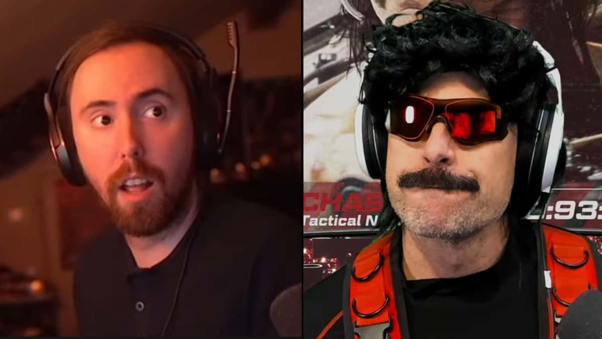 Asmongold and Dr Disrespect side-by-side talking to camera