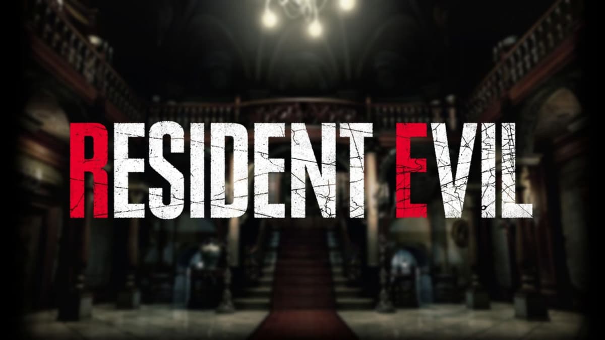 resident evil logo with spencer mansion