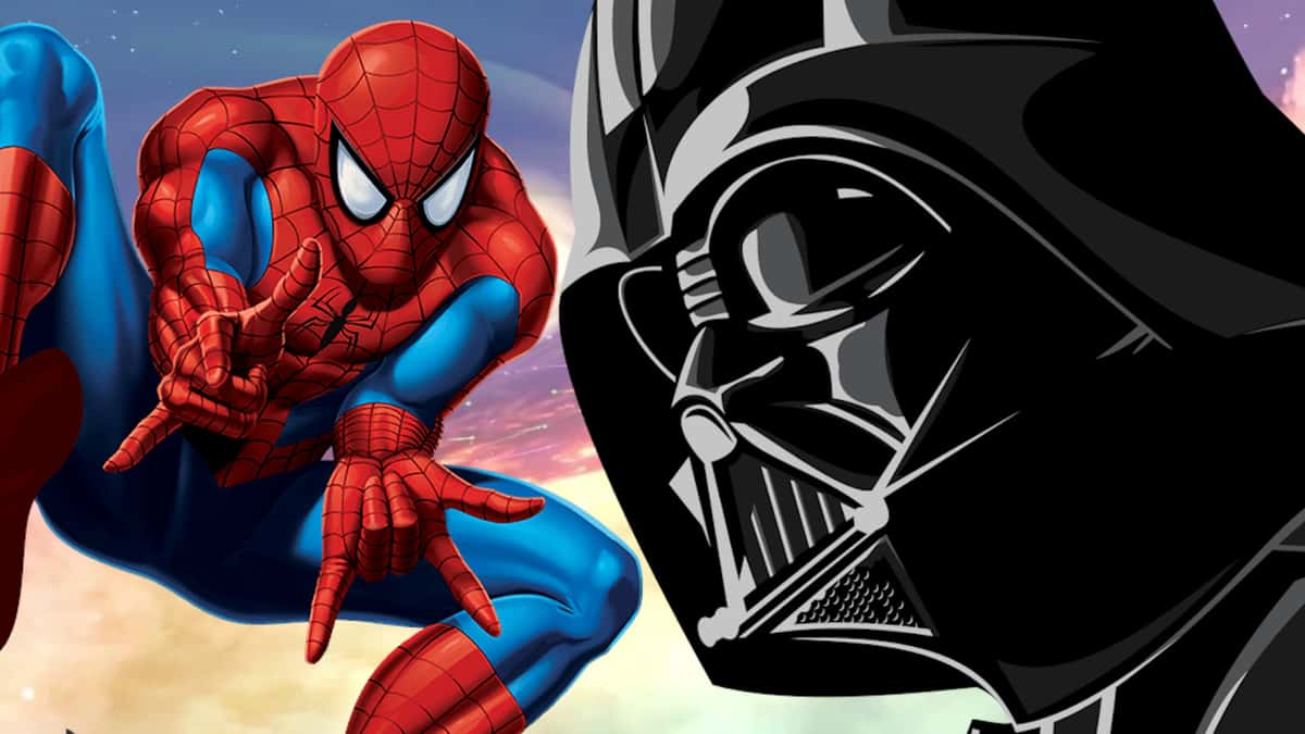 spider-man and darth vader in smash bros final destination