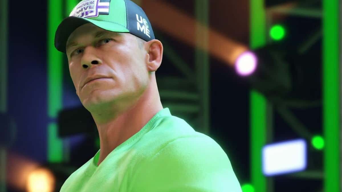 john cena looking in wwe 2k23