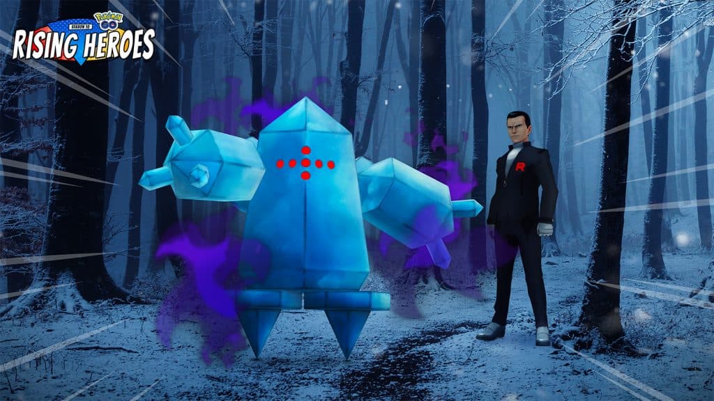 Shadow Regice in the Pokemon Go Team Go Rocket Takeover