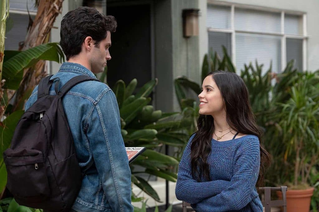 Jenna Ortega in You Season 2 with Joe Goldberg