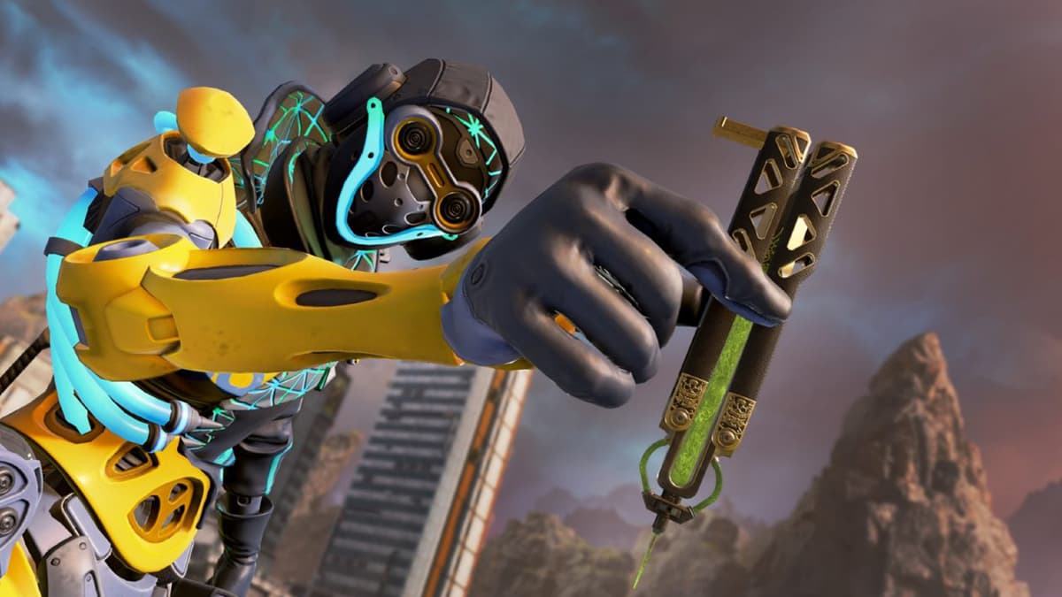 Octane flexing on the other Apex Legends with is cool heirloom.