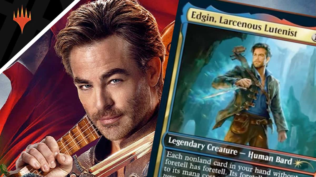 Chris Pine and his MTG card