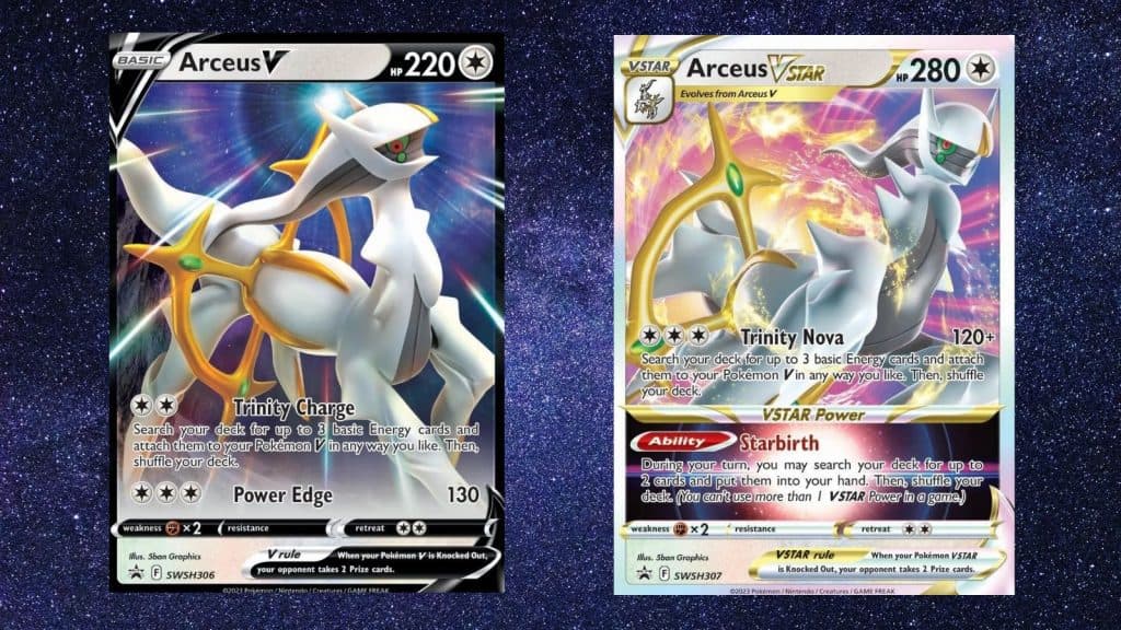 pokemon tcg arceus v and arceus vstar cards