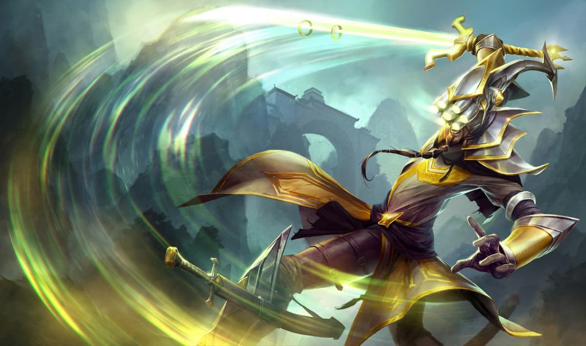 Master Yi splash art in LoL