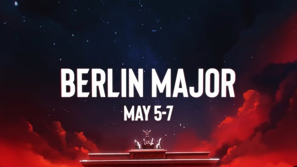 cover art for the Dota 2 Berlin Major 2023.