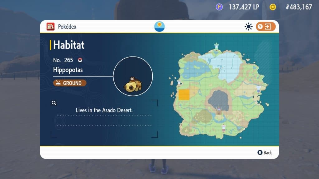 pokemon hippopotas location