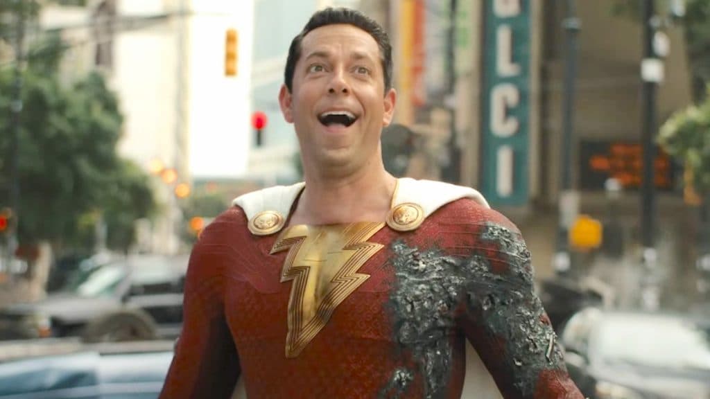 Zachary Levi as Shazam in Shazam Fury of the Gods