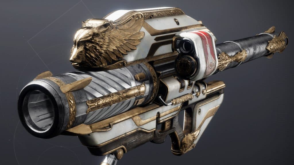 Gjallerhorn exotic rocket launcher from Destiny 2.