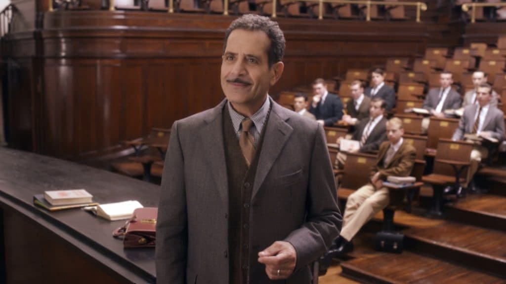 Tony Shalhoub as Abraham "Abe" Weissman in The Marvelous Mrs Maisel