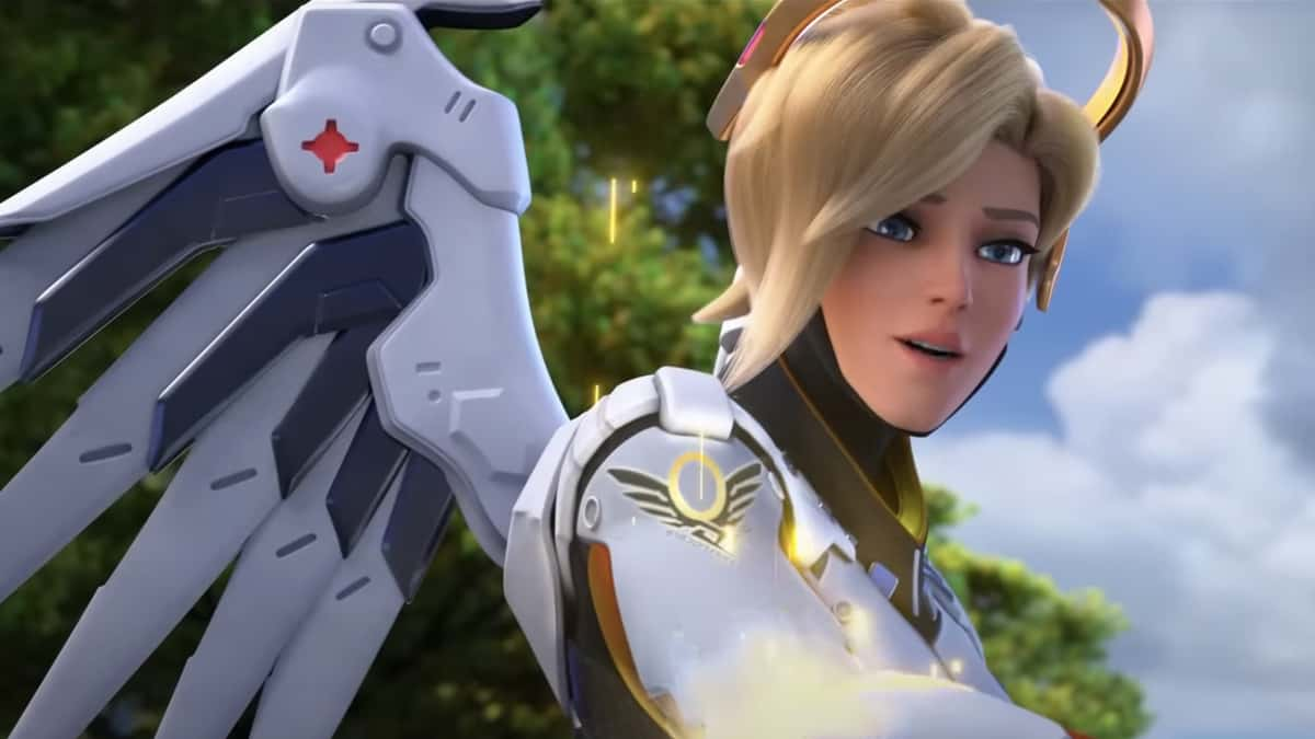 mercy flies down to heal teammate in overwatch 2 zero hour trailer