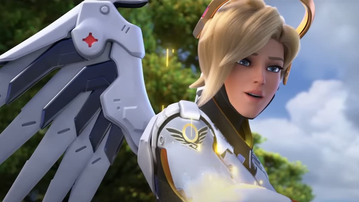 mercy flies down to heal teammate in overwatch 2 zero hour trailer