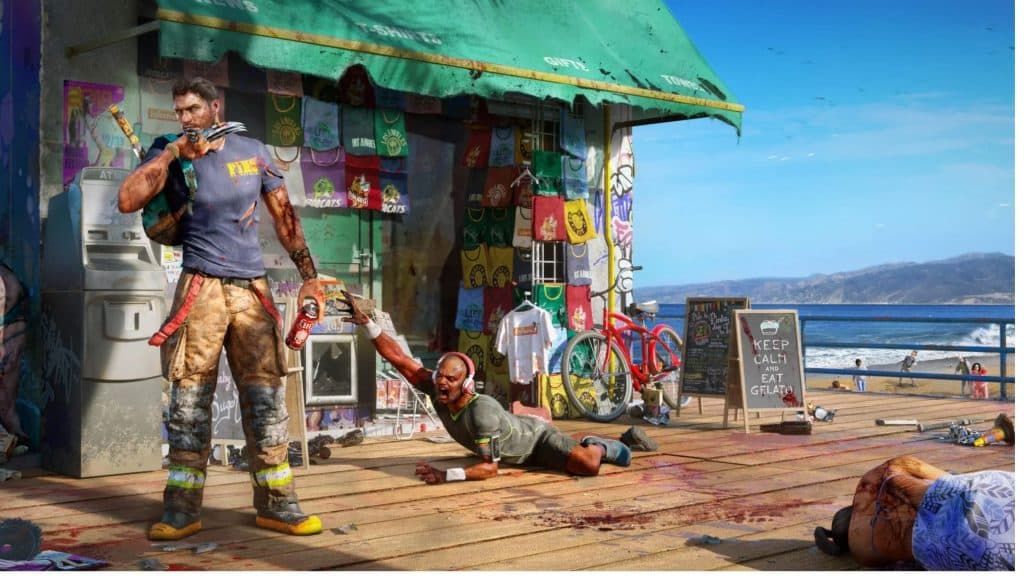 ryan posing in dead island 2 art