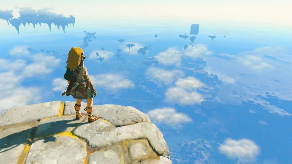 Link looking over Hyrule