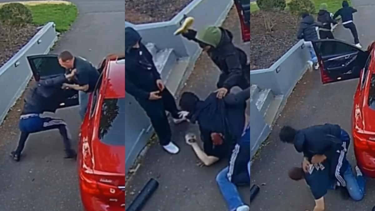 car owner fights off multiple carjackers