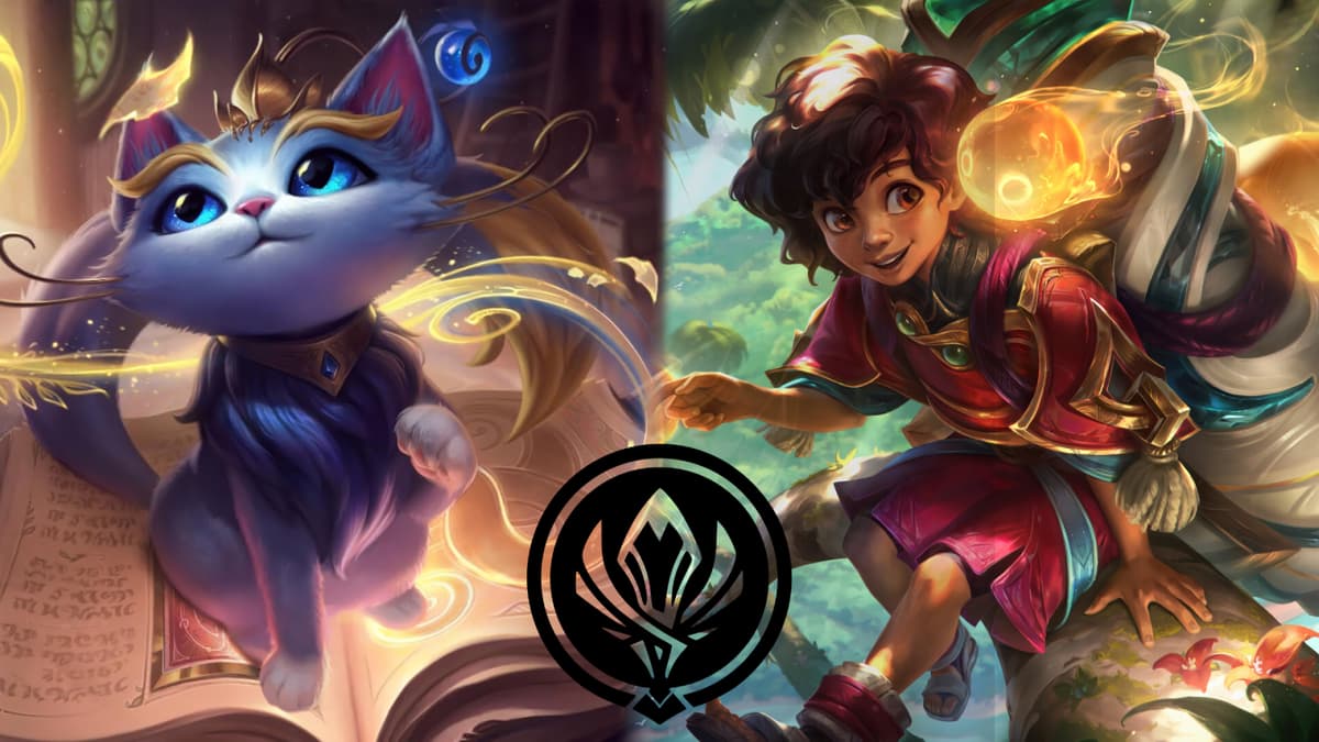 Milio and Yuumi Splash Art with MSI Logo