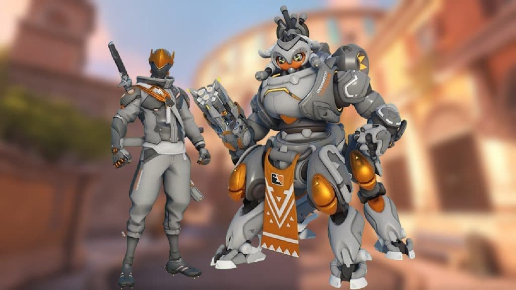 Genji and Orisa Overwatch League Skins