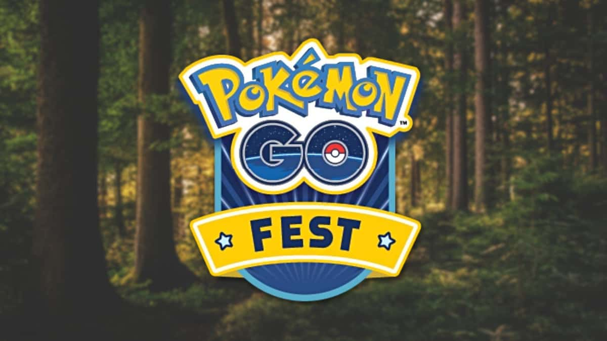 pokemon go fest logo evergreen forest header