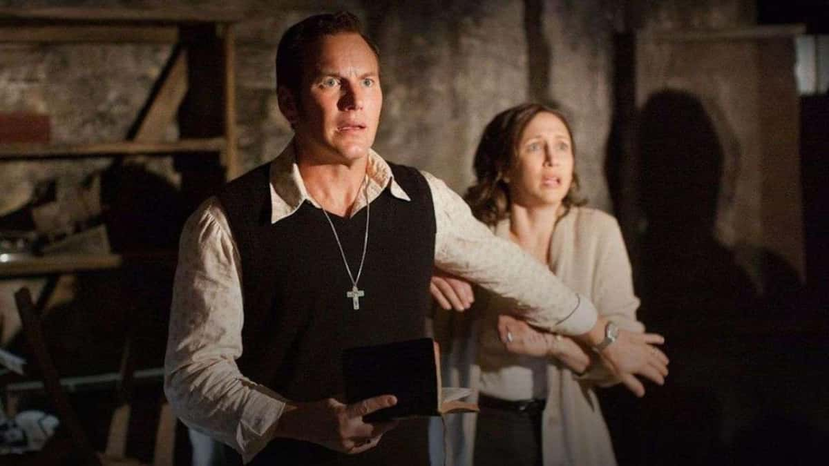 Patrick Wilson and Vera Farmiga as Ed and Lorraine Warren