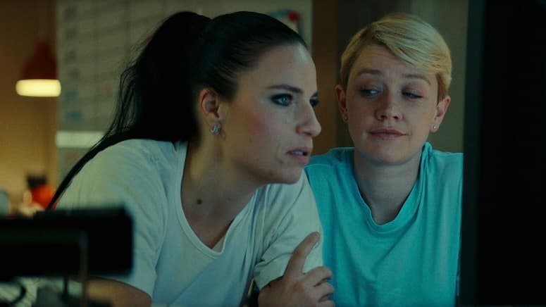 Josephine Park as Christina Aistrup Hansen and Fanny Louise Bernth as Pernille Kurzmann in The Nurse.