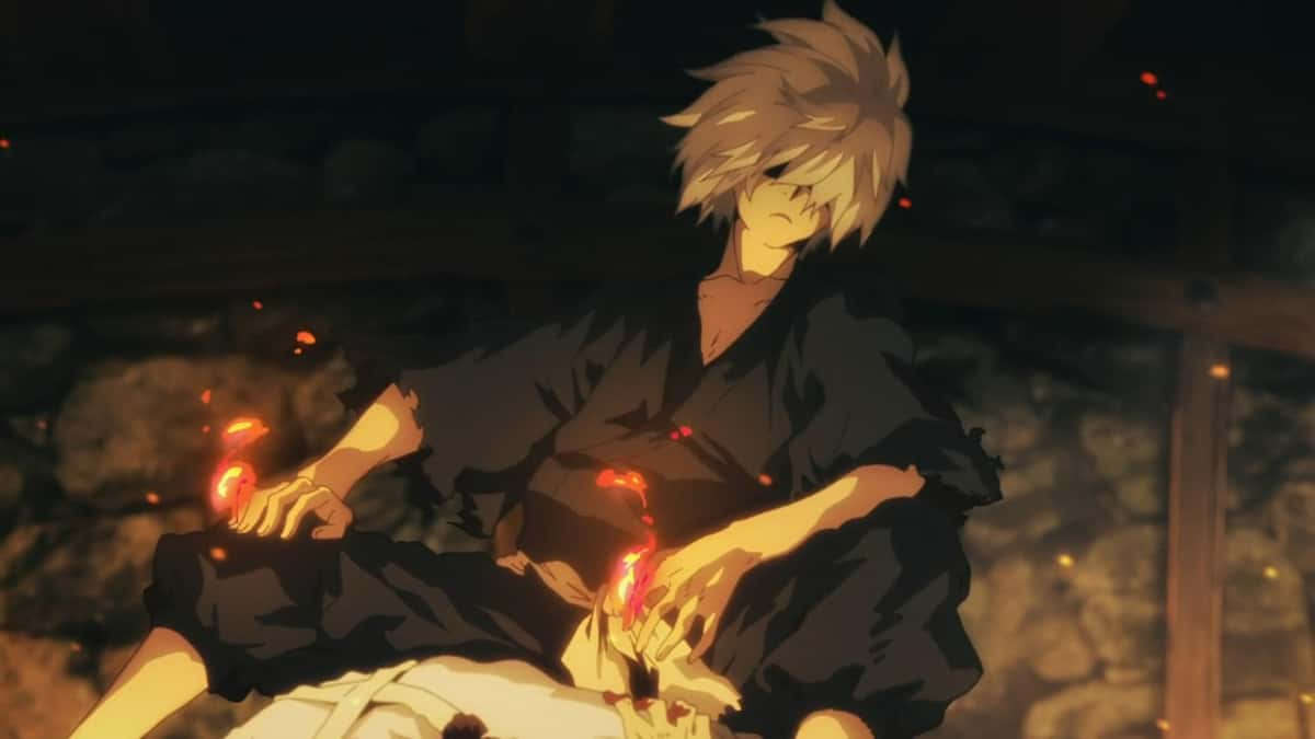 An image of Gabimaru using Ninjutsu in Hell's Paradise