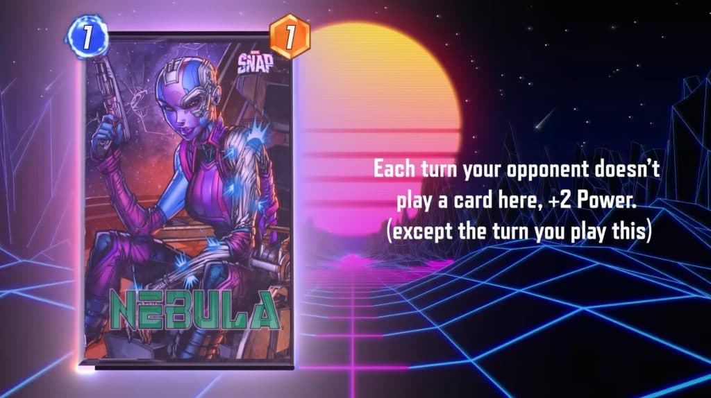 Marvel Snap Nebula card