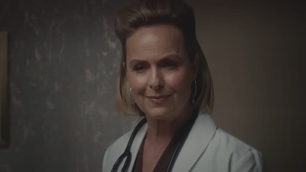 Melora Hardin as Dr. Elizabeth Simmons in Clock