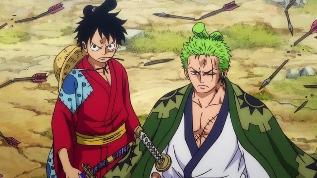 An image of Luffy and Zoro in Wano