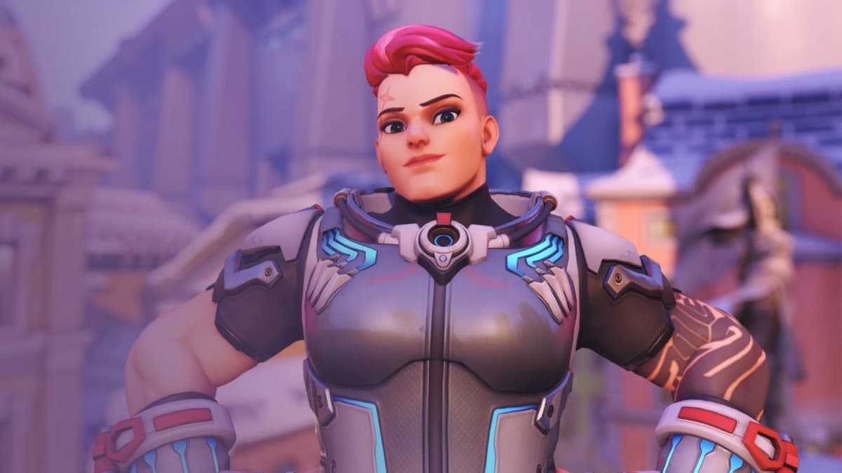 zarya posing in overwatch 2