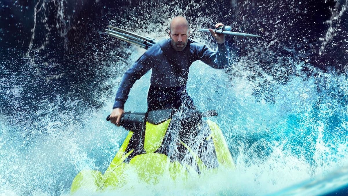 Jason Statham on the poster for The Meg 2