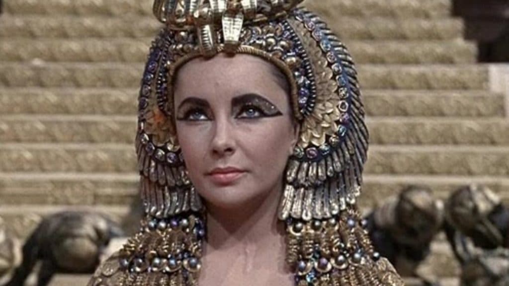 Elizabeth Taylor as Cleopatra in Cleopatra