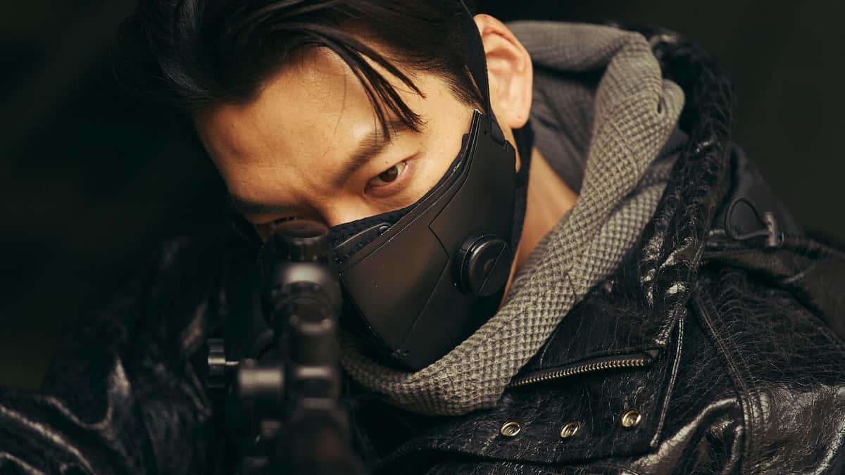 Kim Woo-bin as 5-8 in Black Knight