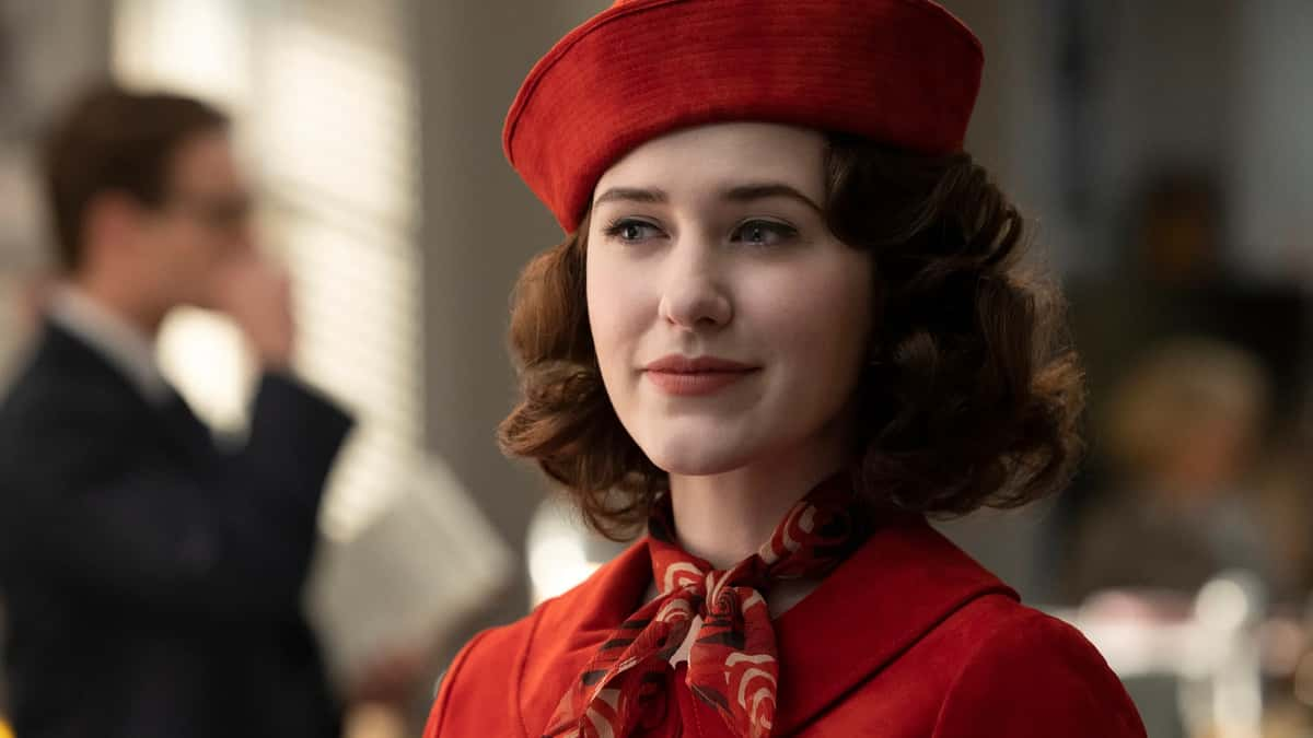 Rachel Brosnahan in The Marvelous Mrs. Maisel.