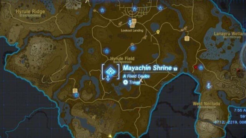 Tears of the Kingdom Mayachin Shrine location