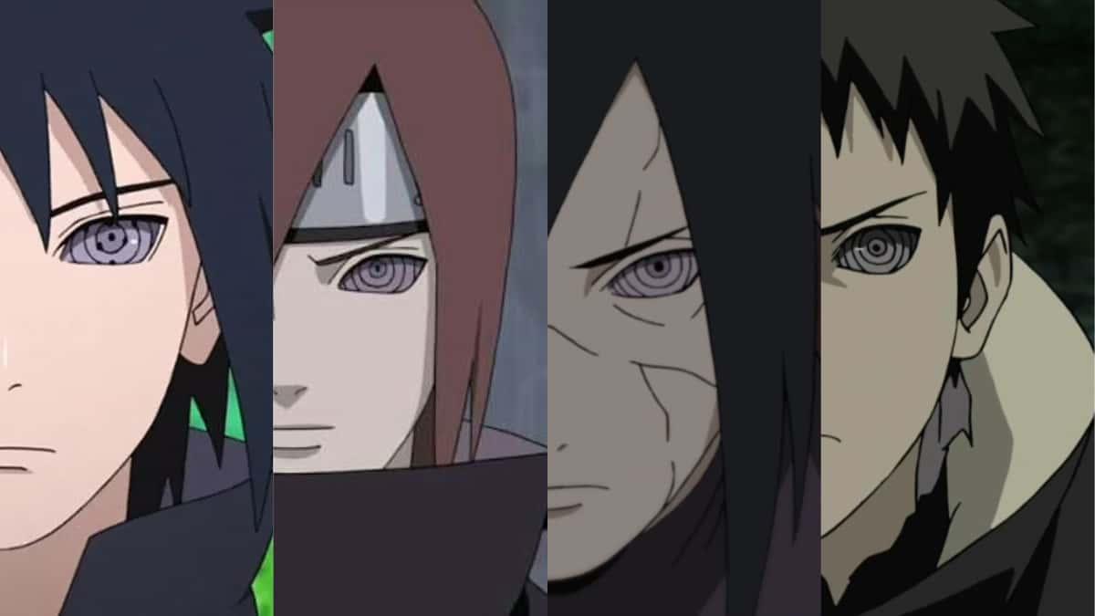 An image featuring main Rinnegan users in Naruto