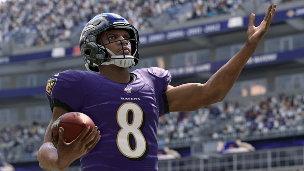 Lamar Jackson in Madden.