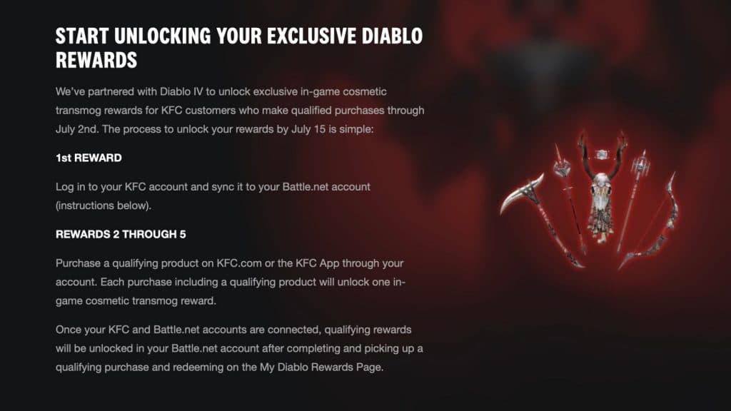 diablo 4 kfc rewards