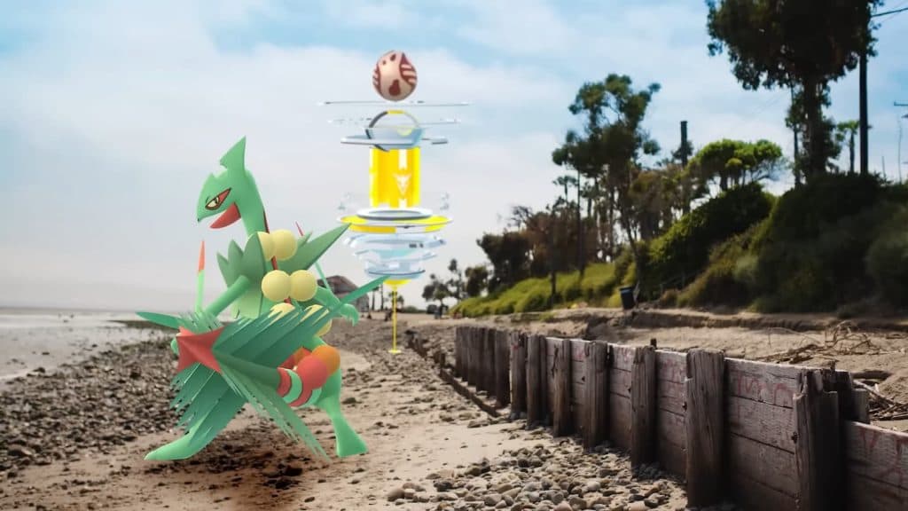 Sceptile and Pokestop