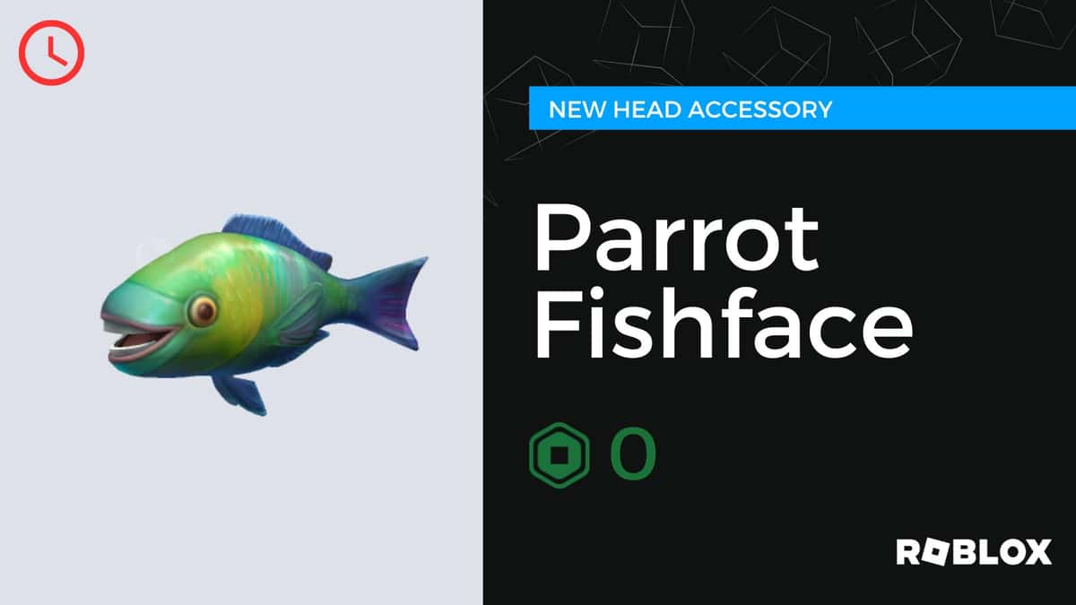 Parrot Fishface Head Accessory in Roblox