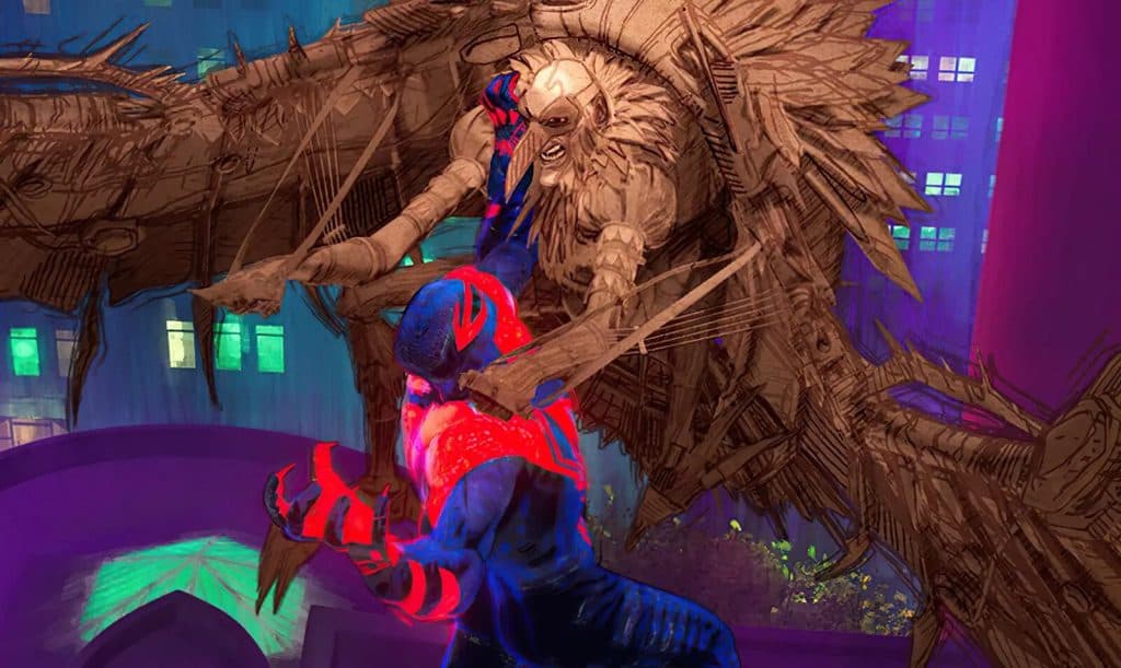 Vulture fighting Spider-Man 2099