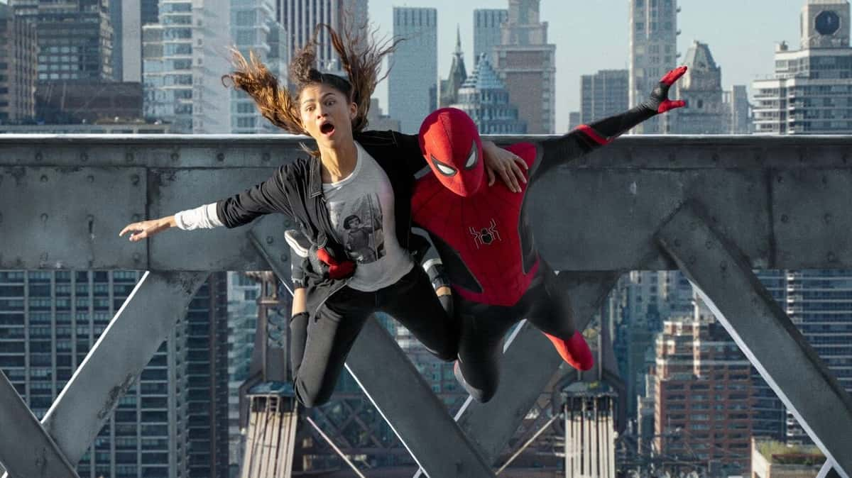 Zendaya and Tom Holland in Spider-Man: No Way Home