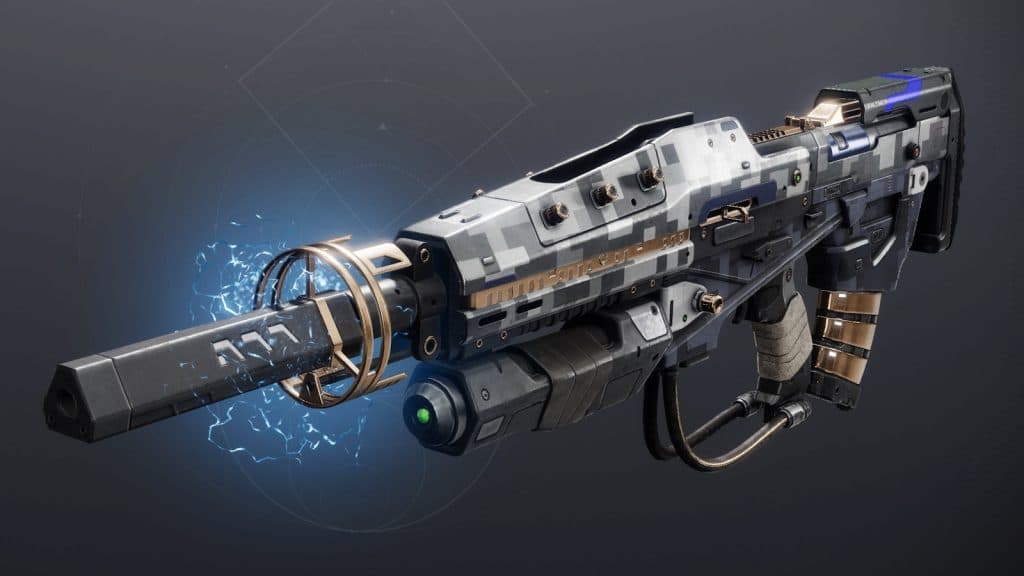 The No Time to Explain exotic pulse rifle in Destiny 2.