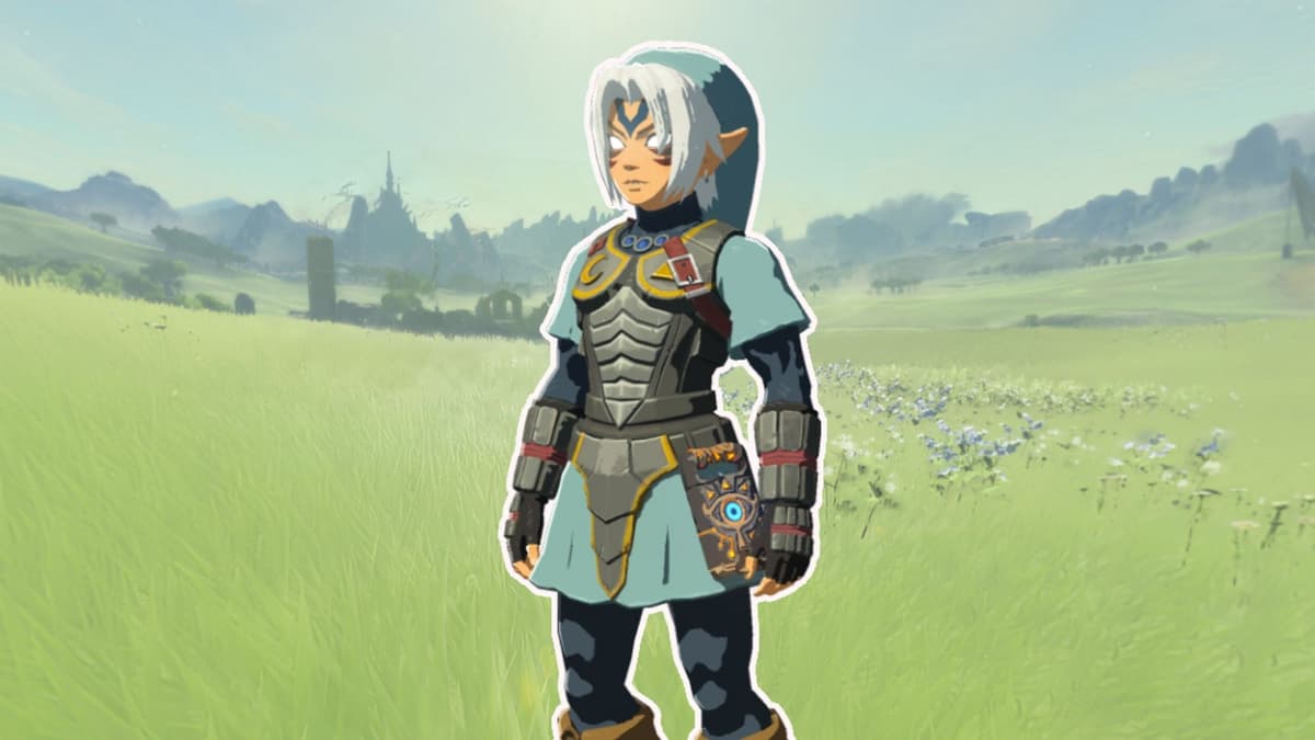 Link wearing the Fierce Deity set in Tears of the Kingdom