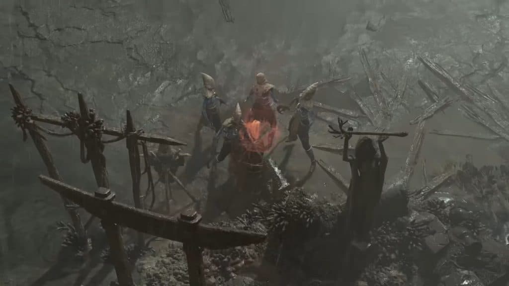 A screenshot from Diablo 4 trailer